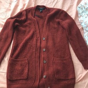 Red/orange cardigan